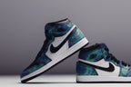 Air Jordan 1 High OG (PS) "Tie-Dye" - White/Black/Aurora Green