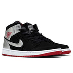 Air Jordan 1 Mid - Black/Gym Red/Metallic Silver