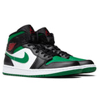 Air Jordan 1 Mid - Black/Pine Green/White/Gym Red