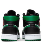 Air Jordan 1 Mid - Black/Pine Green/White/Gym Red