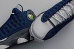 Air Jordan 13 Retro (GS) "Flint Grey" - Navy/University Blue