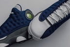 Air Jordan 13 Retro (GS) "Flint Grey" - Navy/University Blue