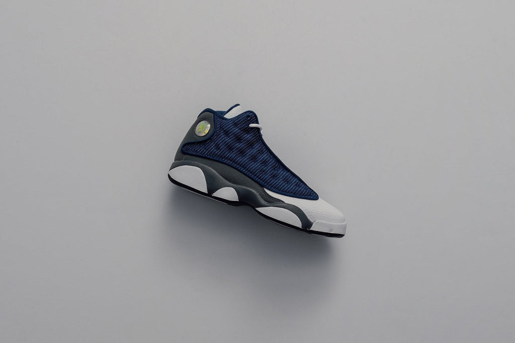 Air Jordan 13 Retro (PS) "Flint Grey" - Navy/University Blue
