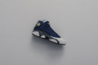 Air Jordan 13 Retro (PS) "Flint Grey" - Navy/University Blue