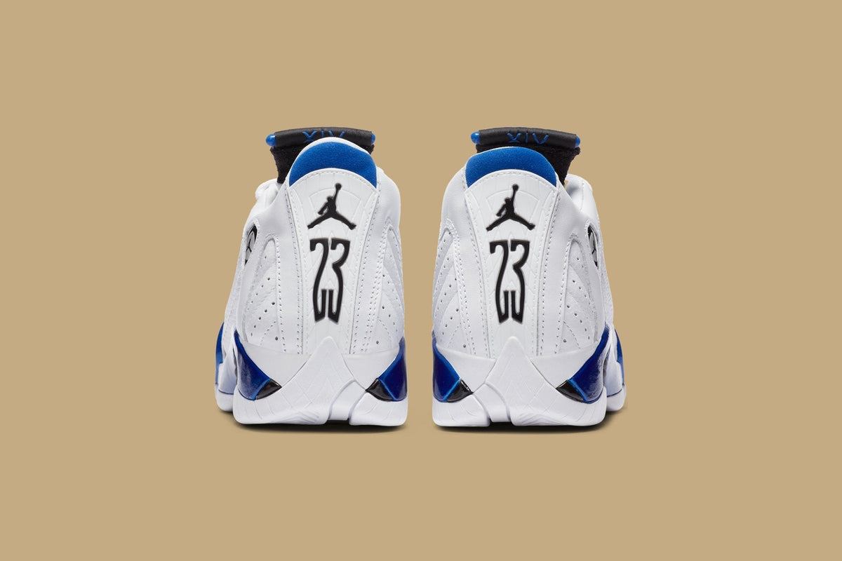 Air Jordan 14 Retro (GS) - White/Hyper Royal