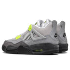 Air Jordan 4 Retro "Neon" (GS) - Cool Grey/Volt/Wolf Grey/Anthracite