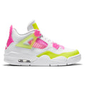 Air Jordan 4 Retro SE (GS) "Lemon Venom" - White/Pink Blast