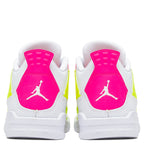 Air Jordan 4 Retro SE (PS) "Lemon Venom" - White/Pink Blast