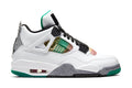Women's Air Jordan 4 Retro "Rasta" - White/University Red/Lucid Green