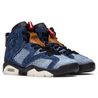 Air Jordan 6 Retro (GS) - Washed Denim/Black/Sail