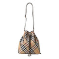 (WMNS) Burberry 25 Burberry Vintage Check Coated Cotton Bag 'Beige' 8093869