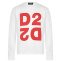 DSQUARED2 White Crewneck Sweatshirt