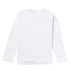 COMME DES GARÇONS PLAY RED EMBLEM LONGSLEEVE WHITE (WOMENS)