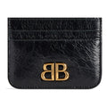 (WMNS) Balenciaga Monaco Card Holder 'Black' 7654632AAXB1000