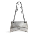 (WMNS) Balenciaga Crush Small Chain Bag Dirty Effect 'Silver' 7819202AA6X8110