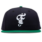 Feature x New Era Old English Fitted Cap - Navy/Green