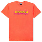 Airbrush S/S Tee - Neon Coral