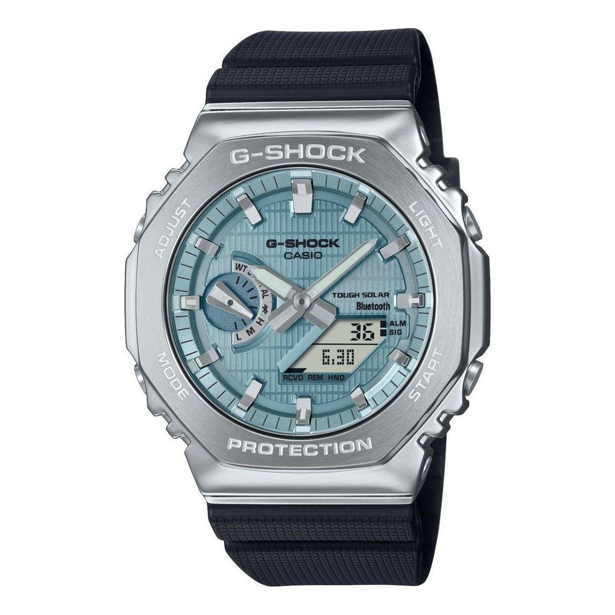 CASIO G-Shock G-Steel 2100 Series Analog-Digital 'Turquoise Silver Black' GBM-2100A-1A2