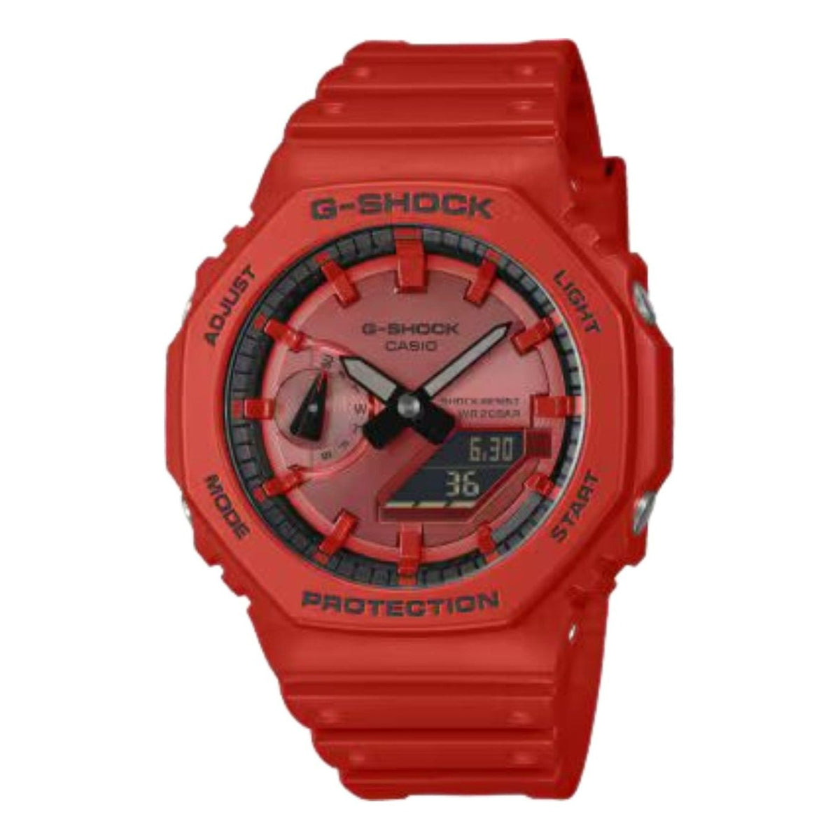 CASIO G-Shock 2100 Series Analog-Digital 'Red' GA-2100RRB-4A