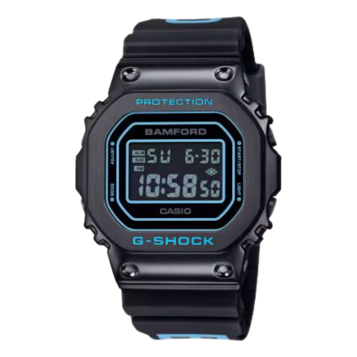 CASIO x Bamford London 5600 Series Digital 'Black Blue' GM5600BWD-1