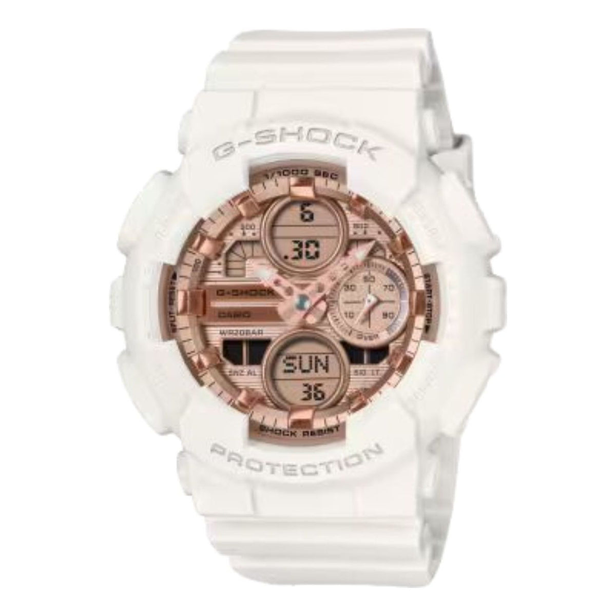 (WMNS) CASIO G-Shock GMA-S140PG Series Analog-Digital 'White' GMA-S140PG-7A