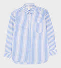 Mens Shirt Woven Blue/White