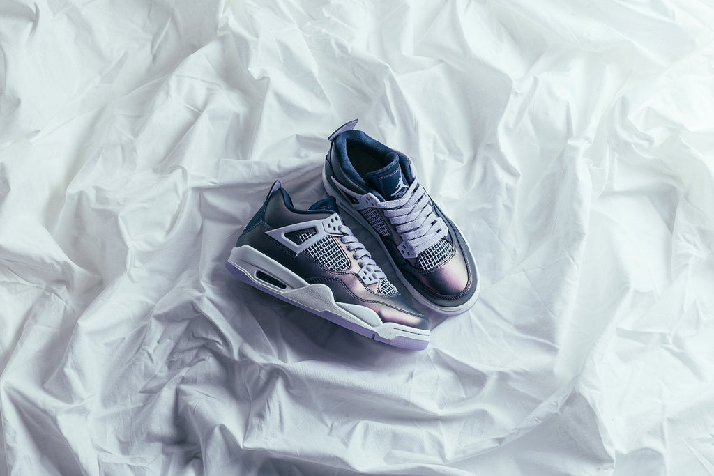 4 Retro SE (GS) - Monsoon Blue/Armory Blue/Melon Tint