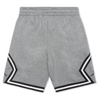 Jumpman Fleece Diamond Short - Carbon Heather/White