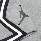 Jumpman Fleece Diamond Short - Carbon Heather/White