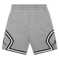 Jumpman Fleece Diamond Short - Carbon Heather/White