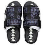 222 Banda Mitel 1 Sandals - Black/Grey