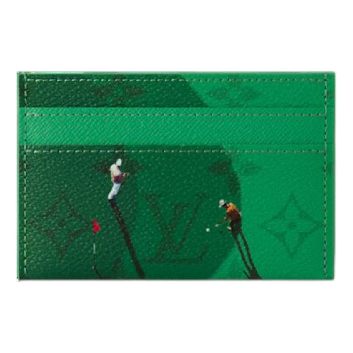 LOUIS VUITTON Golf Double Card Case 'Green' M14863