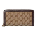 (WMNS) Gucci Luce Zip Around Wallet 'Beige Ebony Canvas' 790035-FADHW-9742