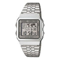 CASIO STANDARD Classical Vintage Waterproof Unisex Mens Silver Digital A500WA-7
