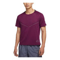 Men's Nike Casual Breathable Running Training Short Sleeve Wine Red T-Shirt DM4644-610
