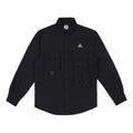 Men's Nike x ACG Multiple Pockets Long Sleeves Waterproof Sports Logo Casual Jacket Autumn Black DB1014-010