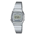 CASIO STANDARD Vintage Dial Steel Link Band Quartz Waterproof Silver Digital LA670WA-7D