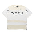 Nike Sportswear Swoosh Logo Printing Contrasting Colors Loose Polo Shirt White DJ5370-110