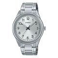 Men's CASIO DRESS Series Classic Retro Small Business Numeric Watch Mens Silver Analog MTP-V005D-7B4