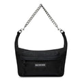 (WMNS) Balenciaga Raver Medium Bag With Chain 'Black' 7410802AACN1000