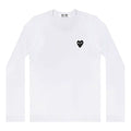 COMME des GARCONS PLAY L/S Basic T-Shirt Black Emblem 'White' AZ-T120-051-2