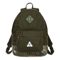 Palace X-Pac Cotton Canvas Backpack 'Olivegreen' 0Z2EKLSUETF8