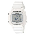 CASIO Sports Illuminator Unisex Mens White Digital F-108WHC-7BCF