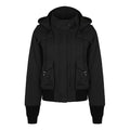 KENZO Solid Color Multiple Pockets Hooded Jacket Black FA62OU068562-99