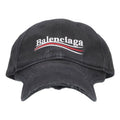 Balenciaga Political Campaign Destroyed Cap 'Black' 766861410B21077