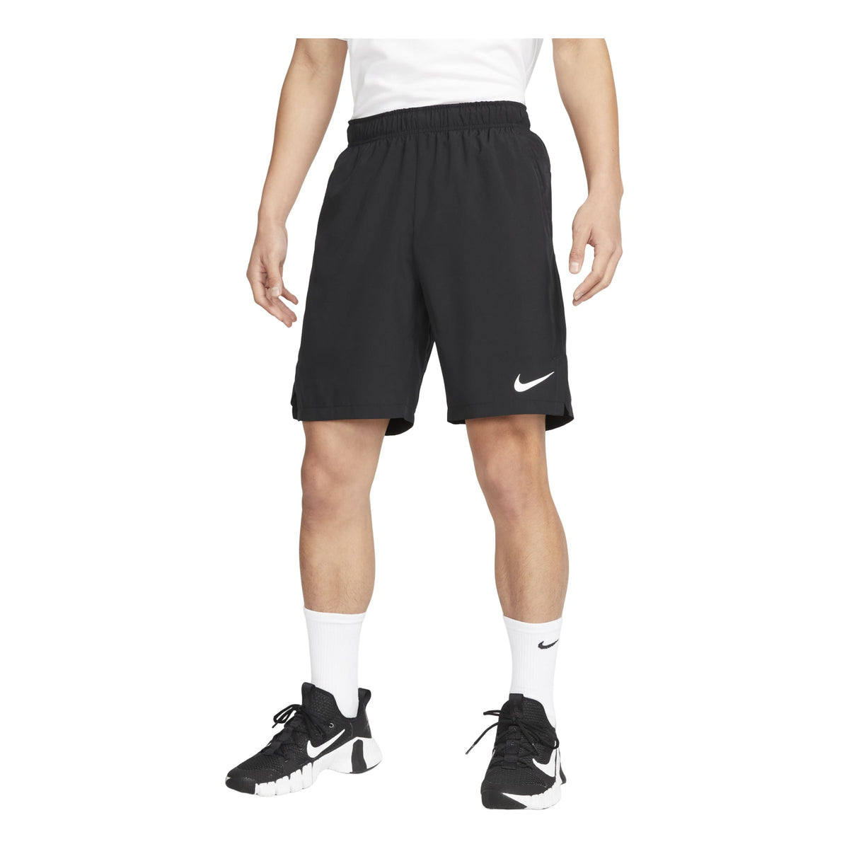 Nike Dri-FIT 9 Solid Color Woven Training Sports Shorts Black DM6618-010