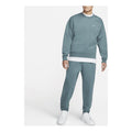 Men's Nike Lab Fleece Crew Solid Color Plush Stay Warm Sports Round Neck Pullover Dark Green DA0318-387
