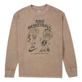 Men's Nike Printing Loose Sports Long Sleeves Brown T-Shirt DN3045-102