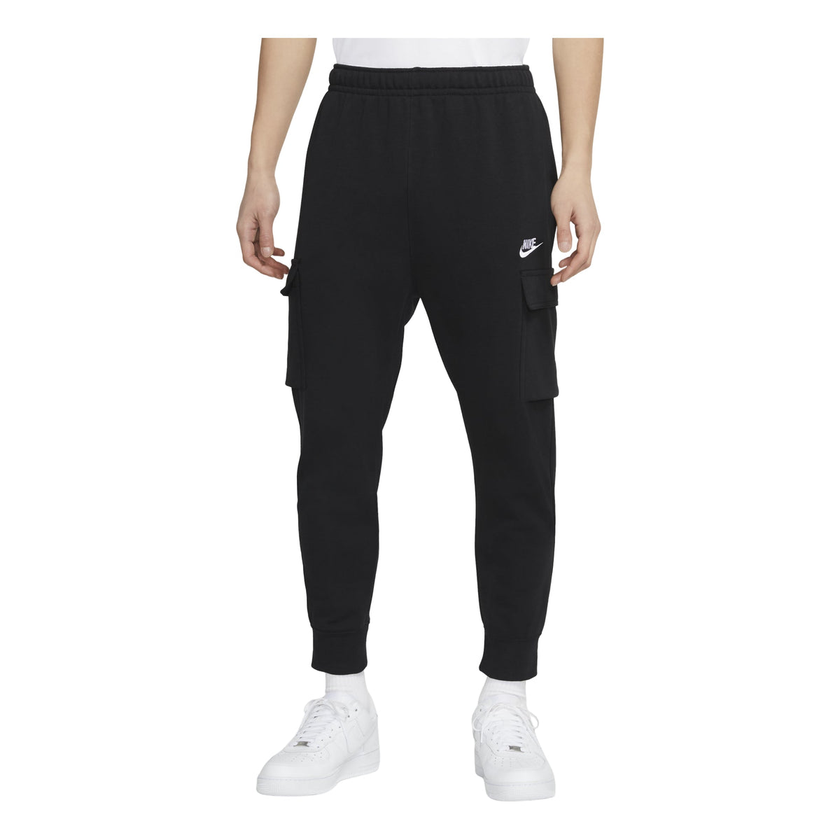 Nike MENS Sportswear Club French Terry Casual Overall Ankle Banded Pants Black CZ9955-010