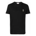 Men's Alexander McQueen SS21 Skeleton Micro Mark Round Neck Short Sleeve Black 662486-QRX04-1000